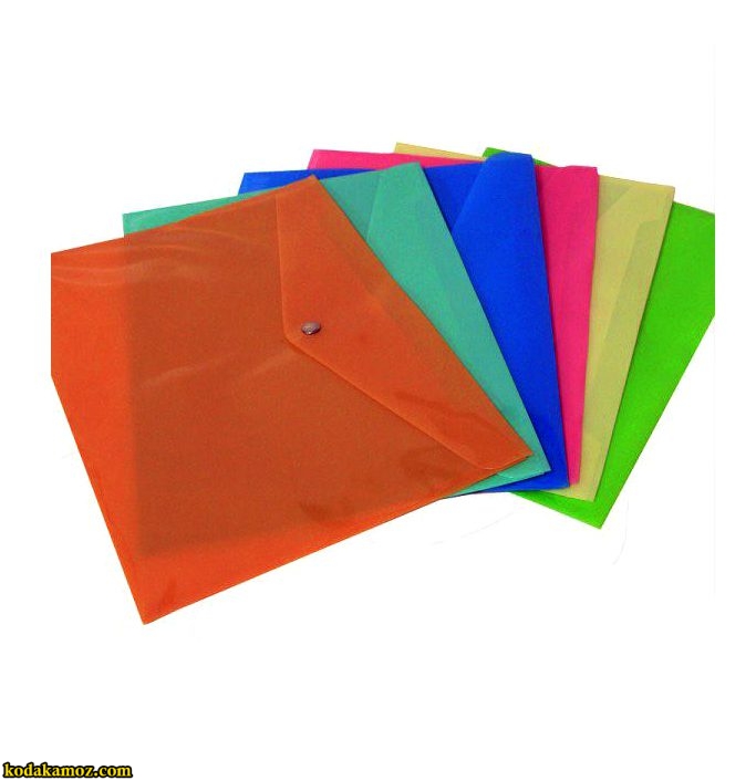2A4 پوشه دکمه دار پاپکو پوشه دکمه دار مات پاپکو سایز A4 - Image 1