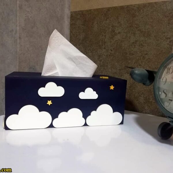 جای دستمال کاغذی طرح ابر