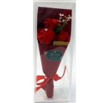هدیه ولنتاین دسته گل عاشقانه ( جعبه طلقی گل پاپیون دار ) - Image 2