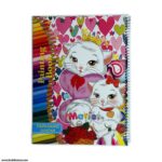 دفتر نقاشی رحلی سیمی فرهنگ گستر طرح گربه اشرافی