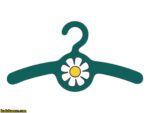 چوب لباسی کودکانه طرح گل
