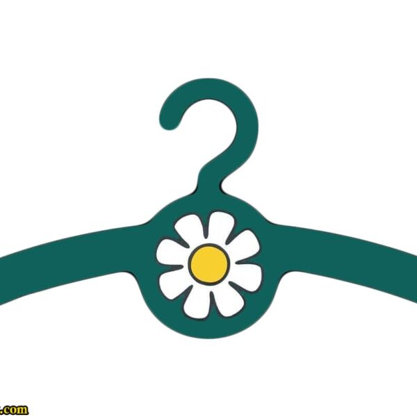 چوب لباسی کودکانه طرح گل