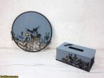 ساعت دیواری چوبی طرح گل koala accessories - Image 2
