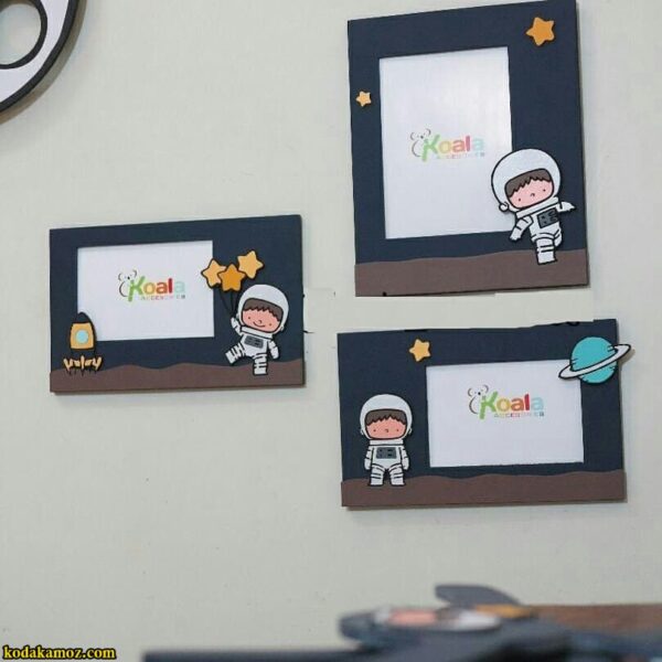 قاب عکس چوبی کودکانه طرح فضایی koala accessories