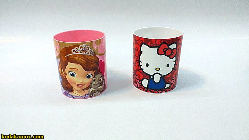 لیوان دسته دار عروسکی 3 ليوان دسته دار طرح دار کودک