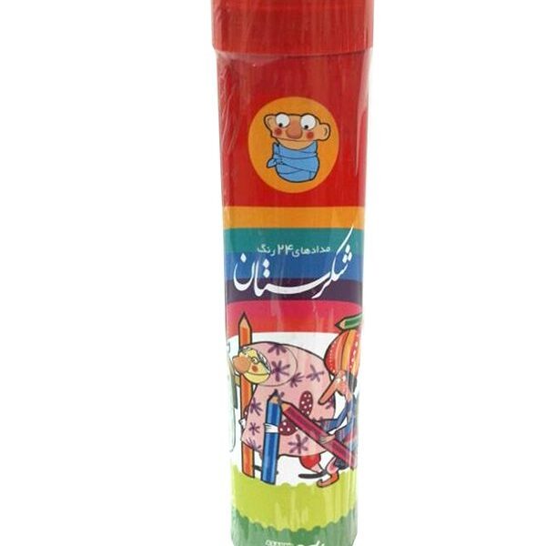 مداد رنگی 24 لوله ای شکرستان