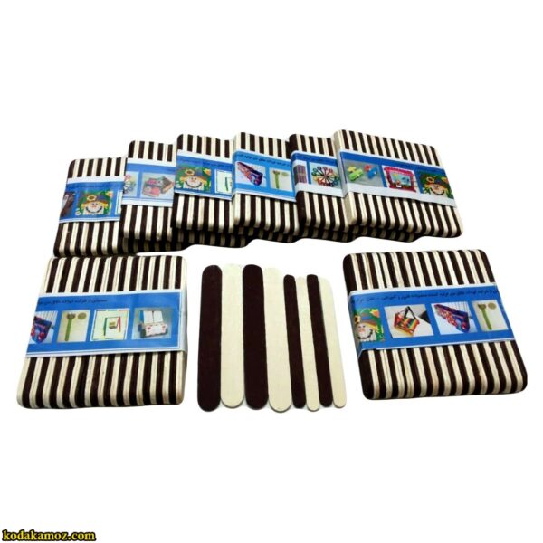 چوب بستنی دورنگ