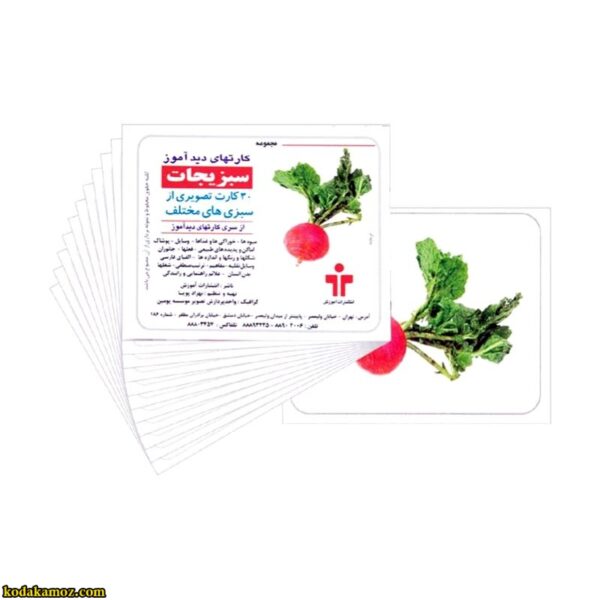 کارت دید آموز سبزیجات