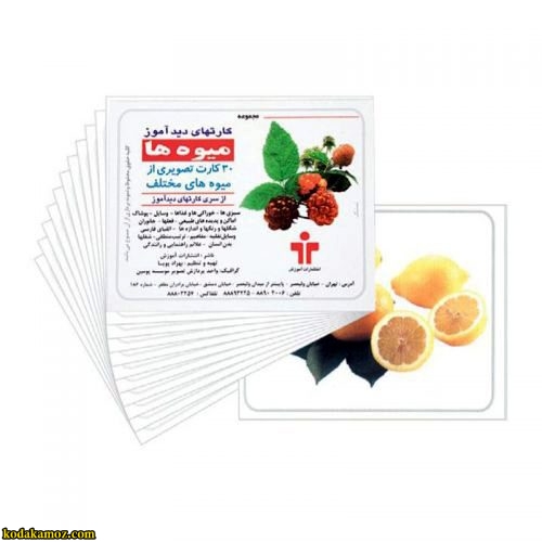 کارت دید آموز میوه ها