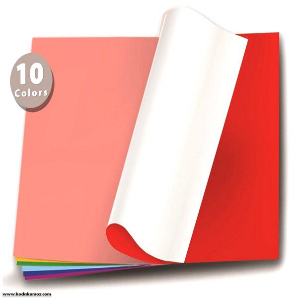 کاغذ رنگی گلاسه 10عددی