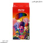 مداد رنگی 12 رنگ مقوایی فکتیس