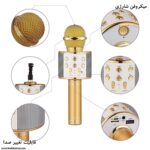 میکروفن شارژی اصل  (اسپیکر مدل ws-858 ) - Image 17