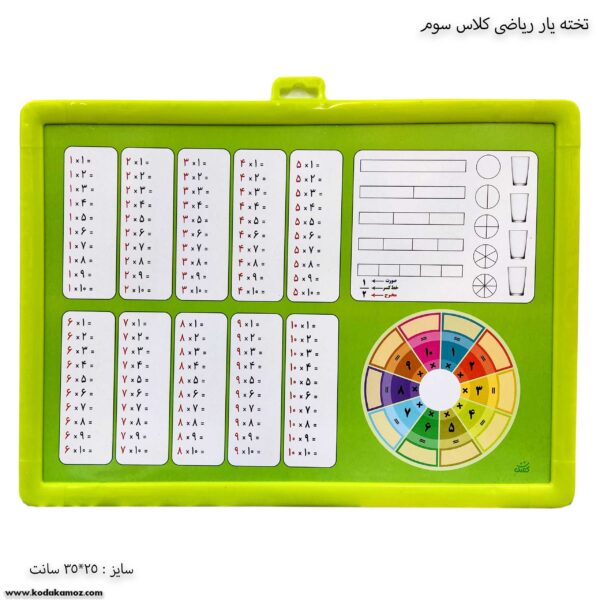 تخته یار ریاضی کلاس سوم تصویر