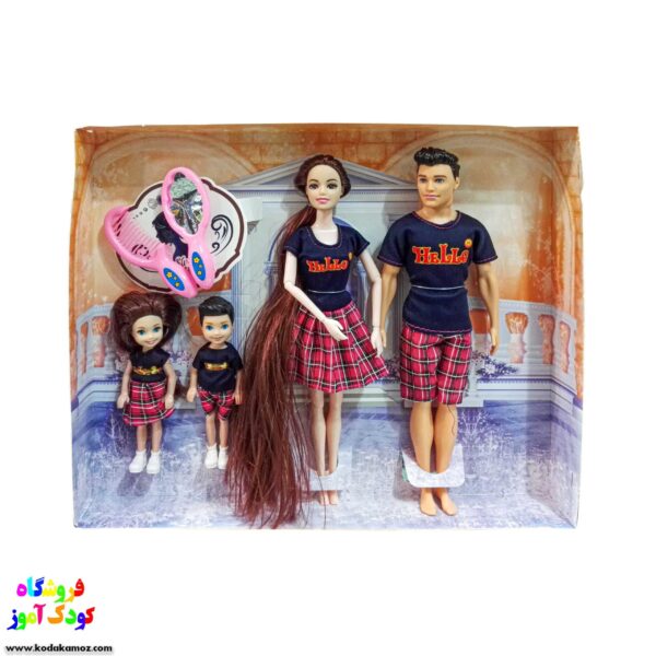 عروسک باربی با خانواده کد 521 2