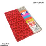 دفتر سیمی 100 برگ شفیعی کد 28 قرمز