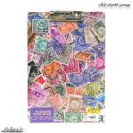 زیردستی کلاسیک بزرگسال طرح تمبر