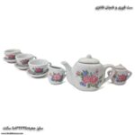 ست 9 تکه قوری و فنجان چینی 1