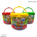 خمیر بازی سطلی 10 رنگ توتو 2