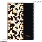 دفتر 80 برگ سیمی کلاسیک کلیپس طرح لوزی