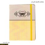 یادداشت کلاسیک کش دار طرح پروانه