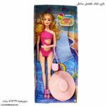 باربی تمام مفصلی ساحلی لباس صورتی 2