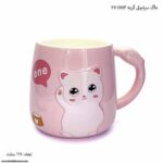 ماگ سرامیکی گربه 4783-27 صورتی 2