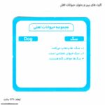 کارت های ببین و بخوان حیوانات اهلی 4