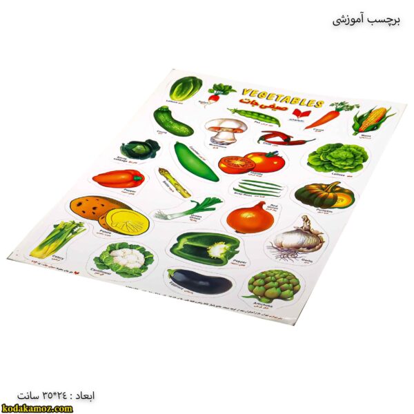 برچسب آموزشی صیفی جات کج