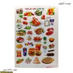 برچسب آموزشی غذای مفید و غیر مفید زوم