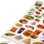 برچسب آموزشی غذای مفید و غیر مفید زوم