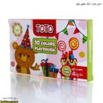 خمیر بازی 10 رنگ مقوایی توتو3