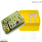 ظرف غذا 2 طبقه مربع کارا - Image 8