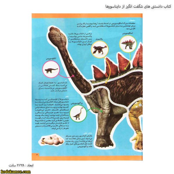 کتاب دانستنی های شگفت انگیز از دایناسورها 3