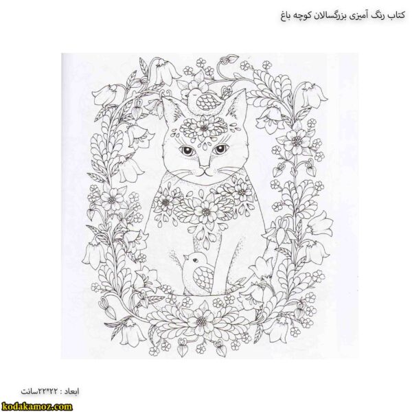 کتاب رنگ آمیزی بزرگسالان کوچه باغ