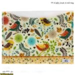 پوشه دکمه دار طرحدار پاپکو کد 127 طرح پرنده و درختچه 2