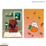 دفتر 50 برگ ته چسب فانتزی طرح حیوانات سویل