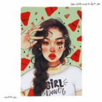 دفتر 50 برگ ته چسب فانتزی طرح دختر سویل 8