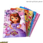 دفتر نقاشی و دفتر رنگ آمیزی 50 برگ دخترانه 17