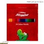 مداد رنگی 24 رنگ مقوایی الیگیتور (Alligator)