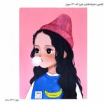 کلاسور دخترانه فانتزی طرح 2کد 1306 سویل 6