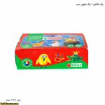 رنگ انگشتی 6 رنگ مقوایی سیب 4
