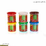 رنگ انگشتی 6 رنگ مقوایی سیب 5