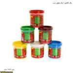 رنگ انگشتی 6 رنگ مقوایی سیب