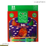 مداد رنگی 24 تایی مقوایی سیب 6