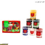 گواش 6 تایی مقوایی سیب 6