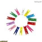 گیره چوبی رنگی بزرگ 10