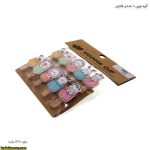 گیره چوبی 10 عددی فانتزی 6