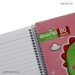 دفتر خط دار 80 برگ کیوت فنری شفیعی کد112 - Image 7
