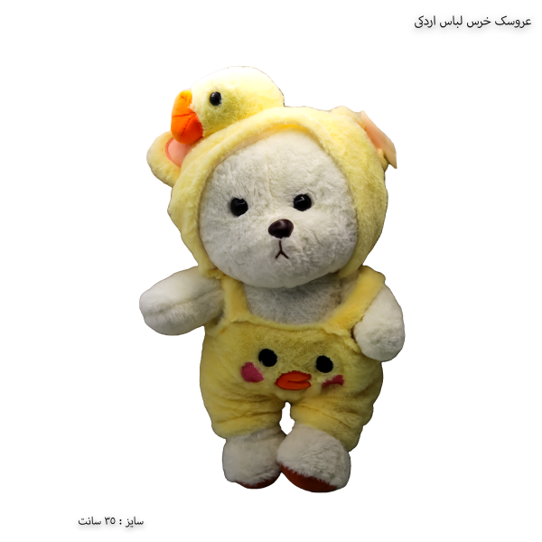 عروسک خرس لباس اردکی