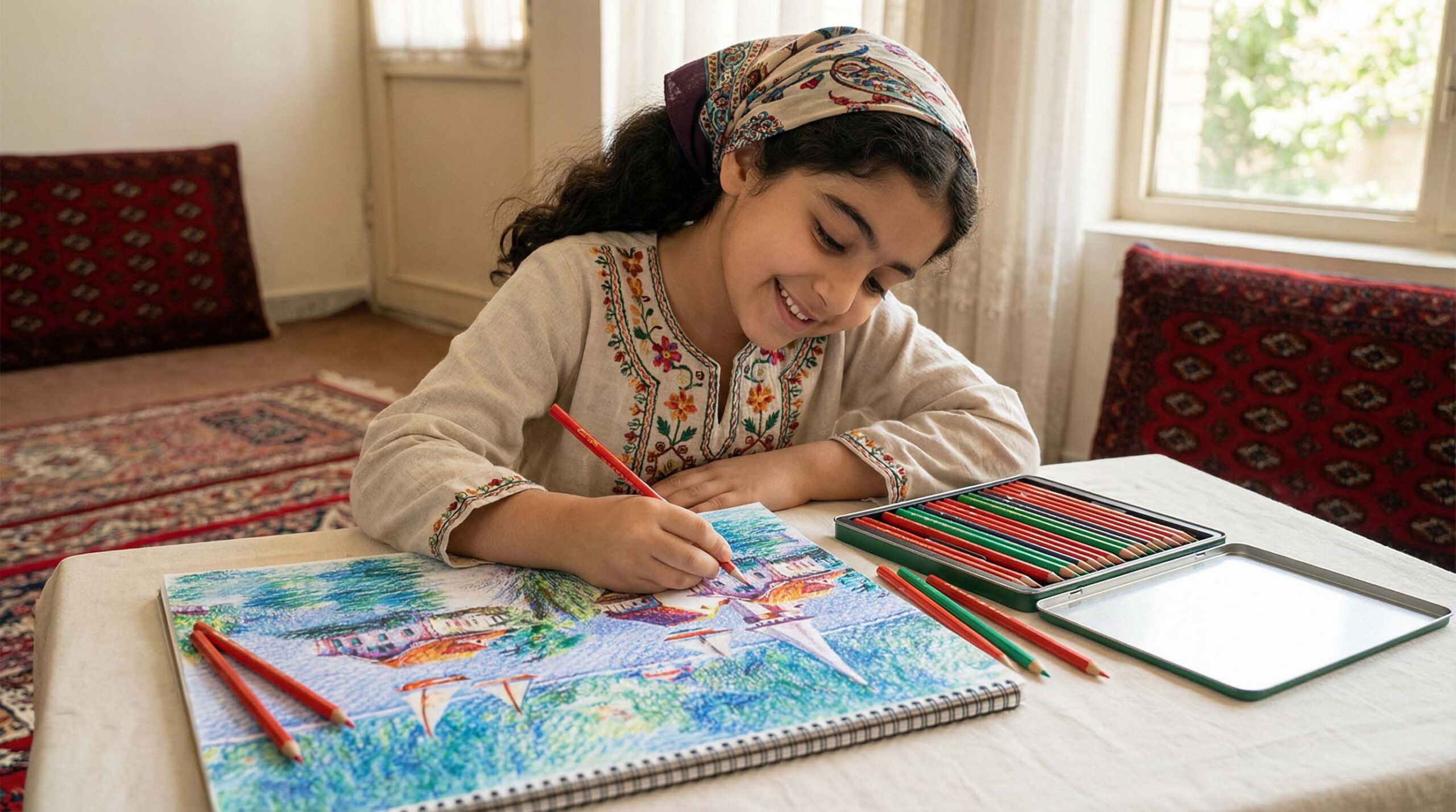 مداد رنگی 24 فلزی آریا آرتیست
